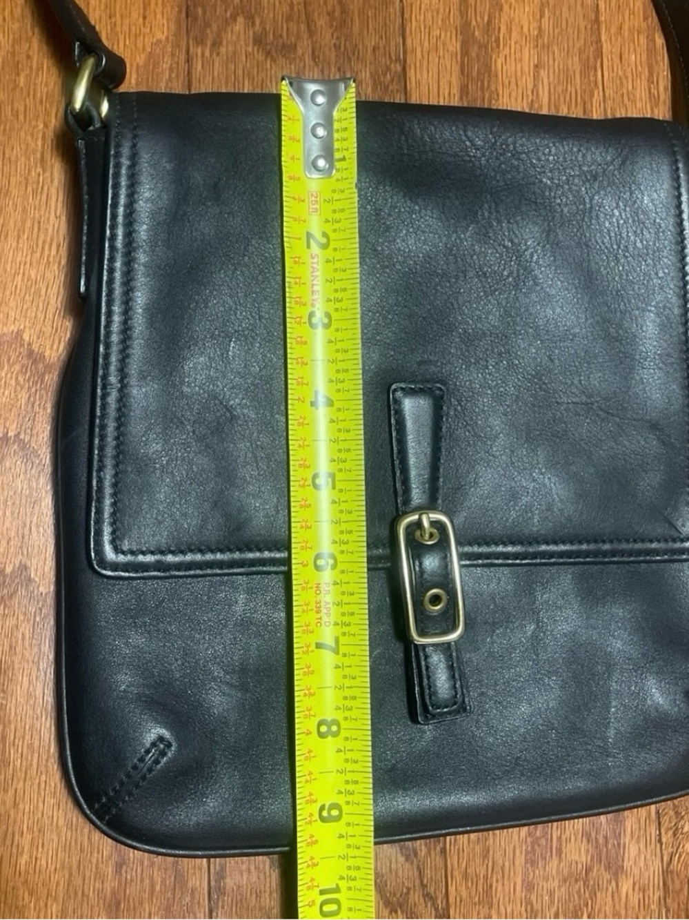 COACH vintage Legacy Slim Flap black leather crossbody 9592 - Picture 9 of 12